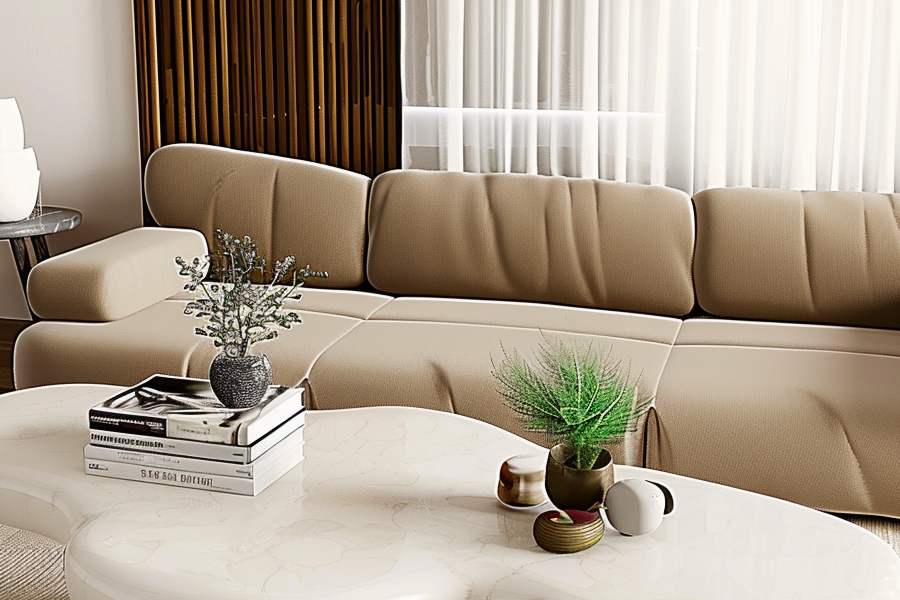 Minimalist cloud coffee table